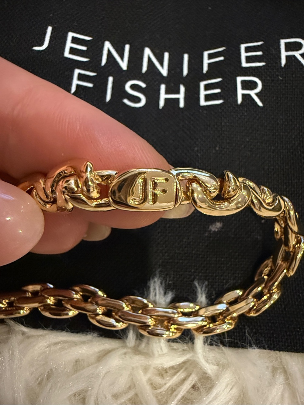 NWT Jennifer Fisher SoHo Gold Chain Bracelet - Picture 3 of 5